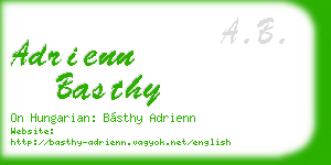 adrienn basthy business card
